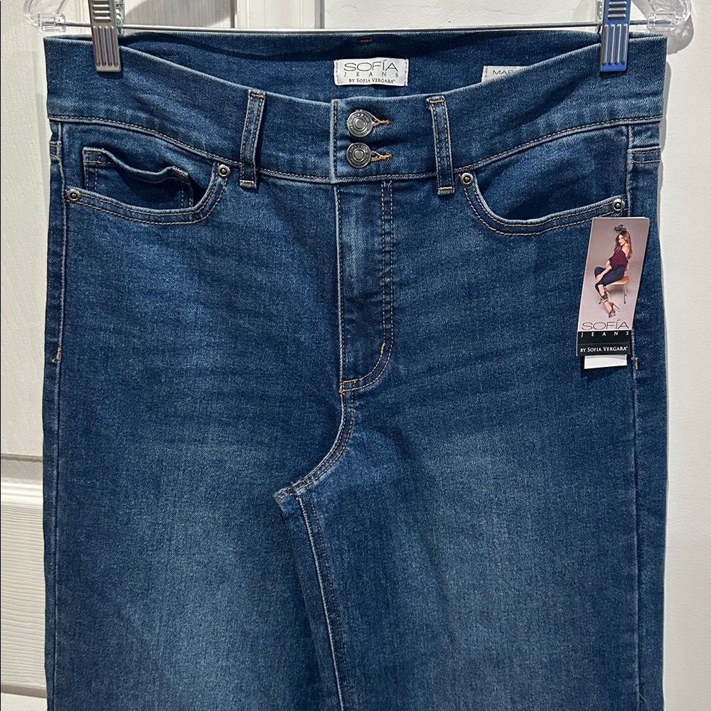Sofia by Sofia Vergara Women's Margot Wide Leg High Rise Jeans Size 8 - Picture 7 of 12